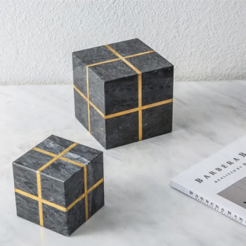 Black marble decoration-B
