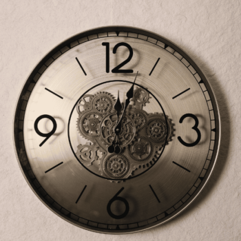Vintage Grey Clock